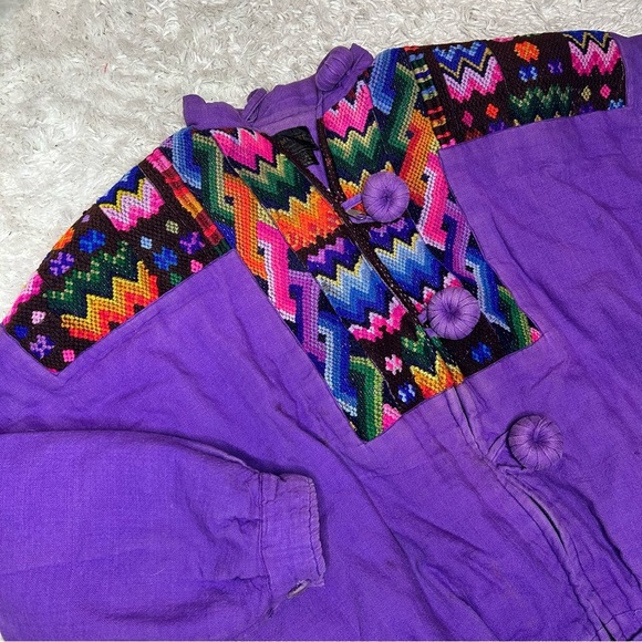 70's Ixmucane Guatemalan Embroidered Jacket - Picture 4 of 13